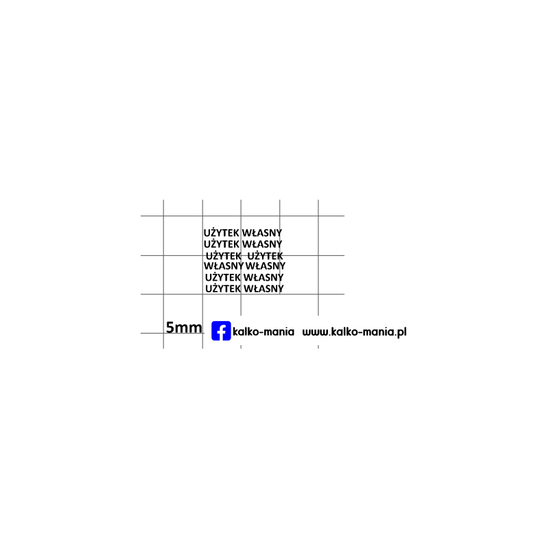 zuk uzytek wlasny kalkomania 1:43