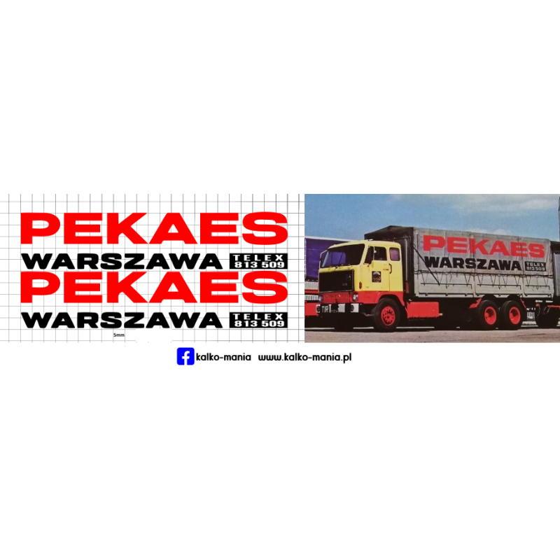 pekaes warszawa volvo f89 kalkomania 1:43