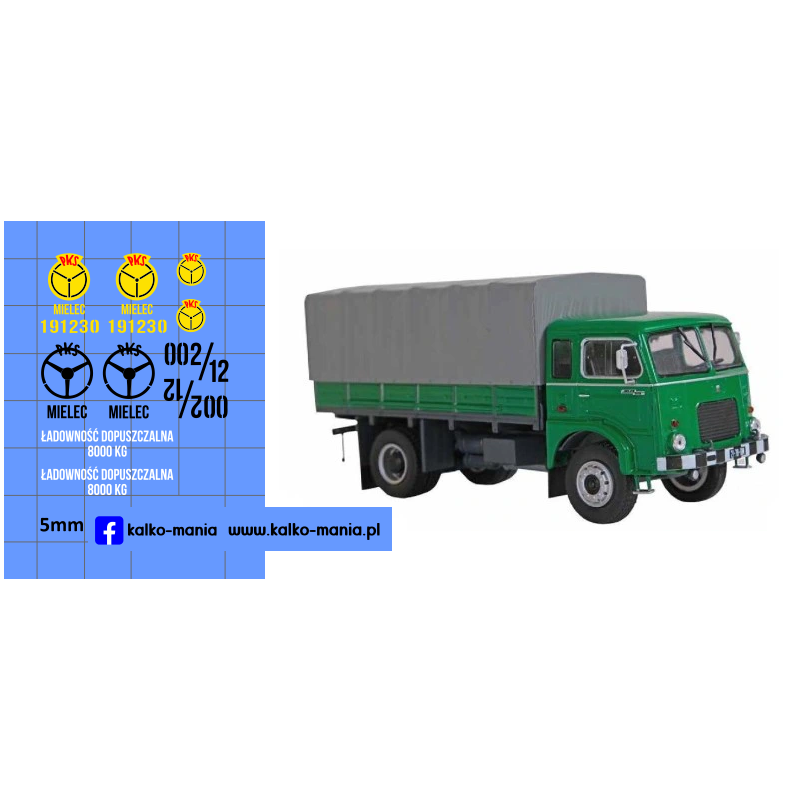jelcz 315 pks mielec kalkomania 1:43