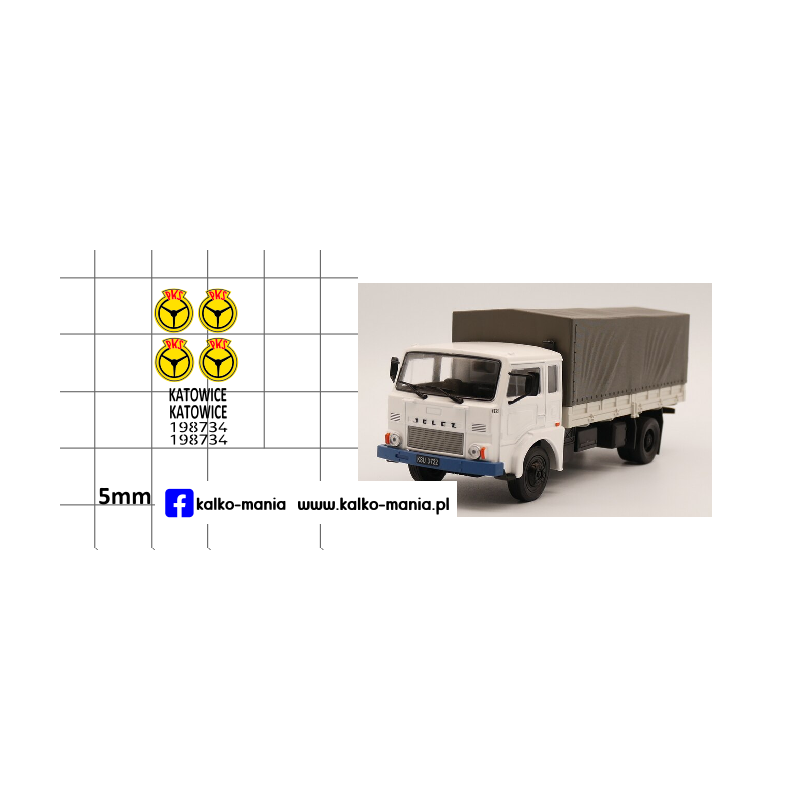 pks jelcz katowice kalkomania 1:43