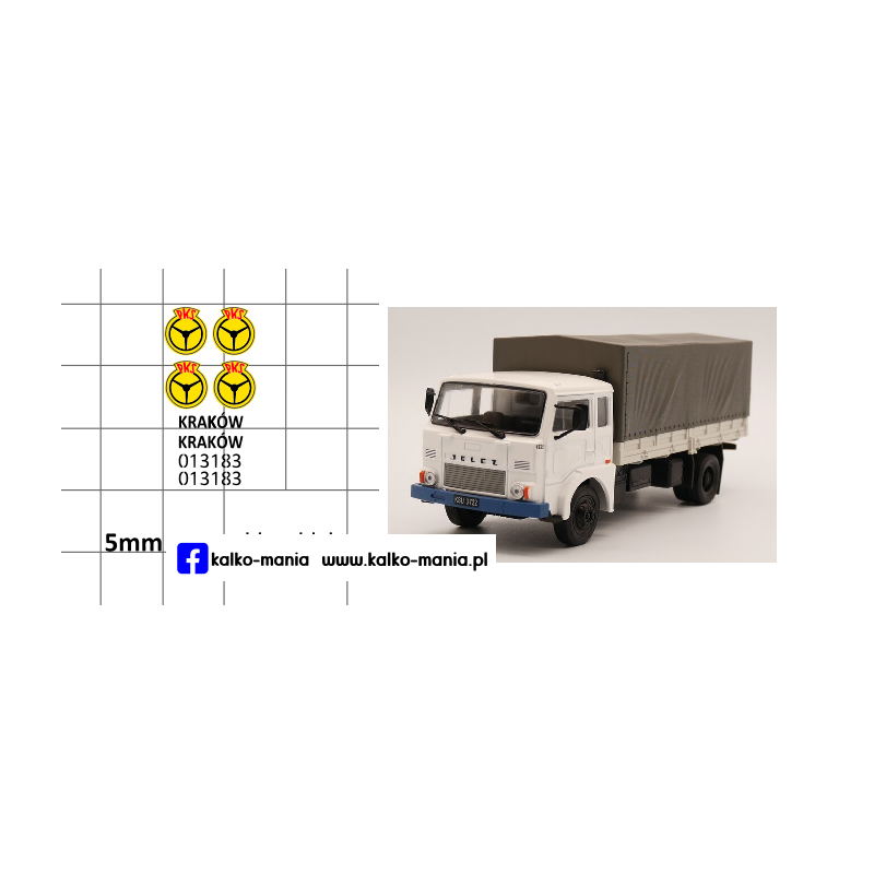 pks jelcz krakow kalkomania 1:43