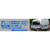 fiat ducato policja kalkomania 1:43