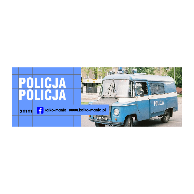 nysa 522 policja kalkomania 1:43