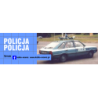 polonez policja kalkomania 1:43