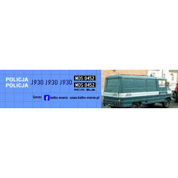 zuk a06 policja kalkomania...