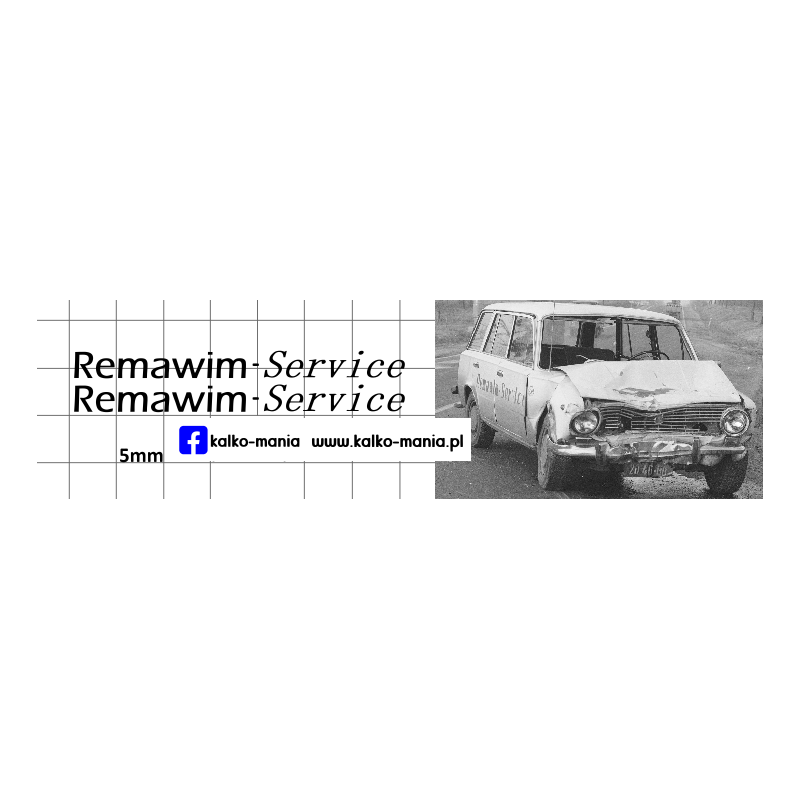 lada remawim service kalkomania 1:43