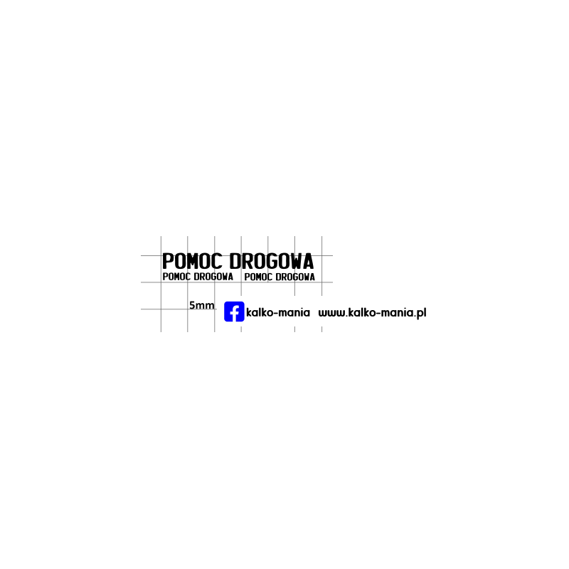 pomoc drogowa laweta logo kalkomania 1:43