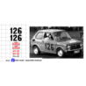 fiat 126p rajd warszawski test kalkomania 1:43