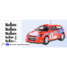 ford focus rajd polski 2001 kulig baran kalkomania 1:43