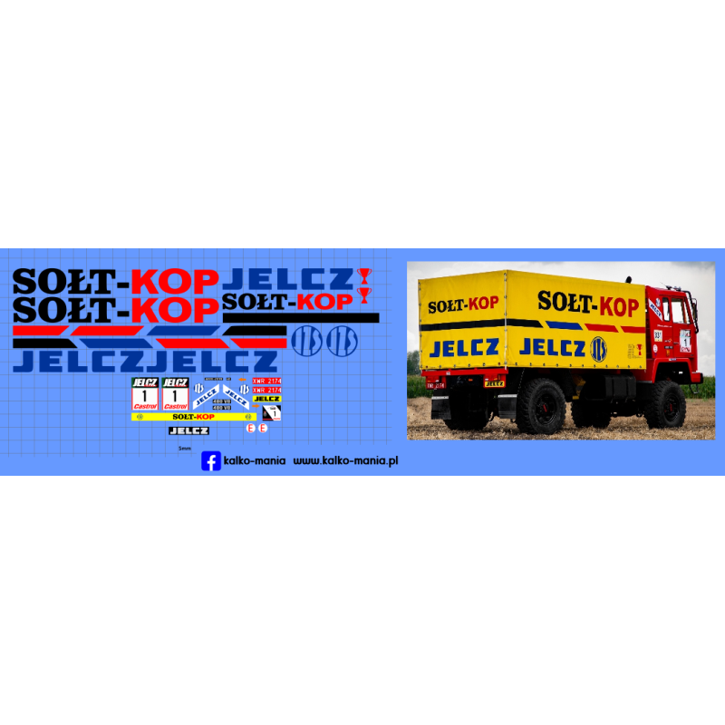 jelcz s415 jelcz rally kalkomania 1:43