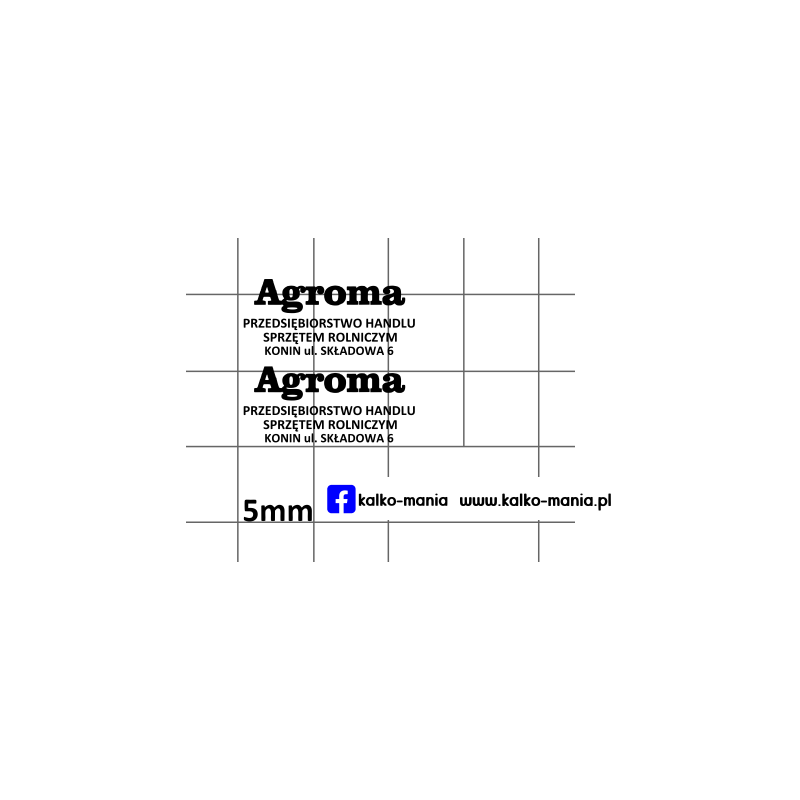 agroma konin kalkomania 1:43