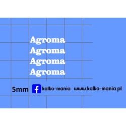 agroma logo kalkomania 1:43