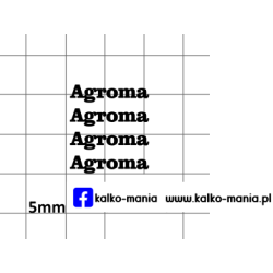 agroma logo kalkomania 1:43