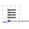 agroma logo kalkomania 1:43