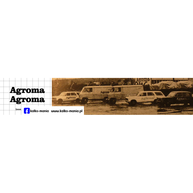 agroma logo kalkomania 1:43