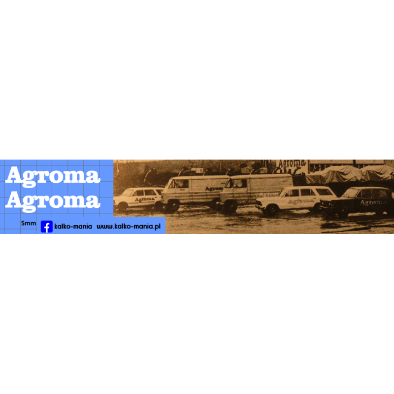 agroma logo kalkomania 1:43