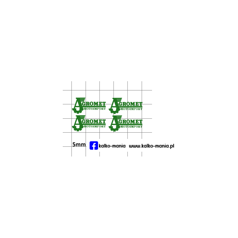 agromet logo kalkomania 1:43