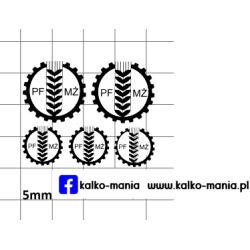 pfmz logo kalkomania 1:43