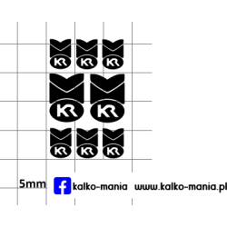 skr logo kalkomania 1:43