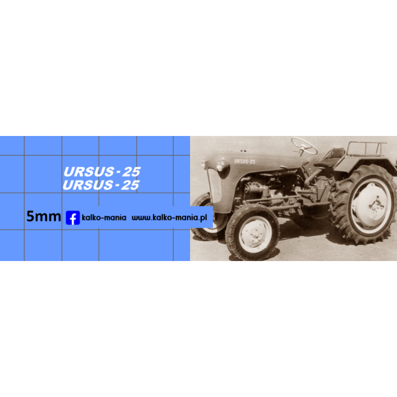 ursus 25 logo kalkomania 1:43