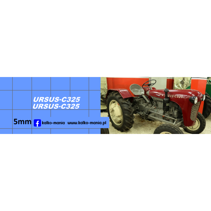 ursus c325 logo kalkomania 1:43