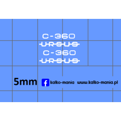 ursus c360 logo kalkomania...