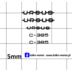 ursus c385 kalkomania 1:43