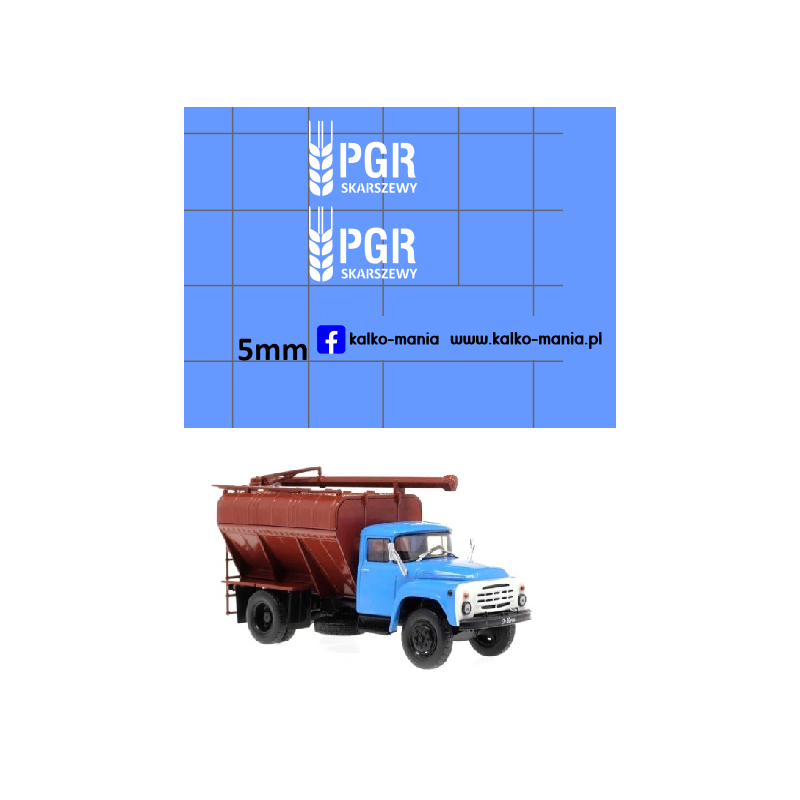 zil 130 pgr skarszewy kalkomania 1:43