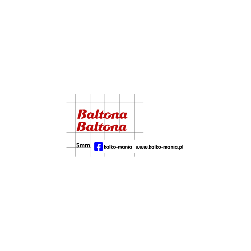 baltona logo kalkomania 1:43
