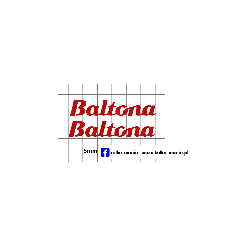 baltona logo kalkomania 1:43