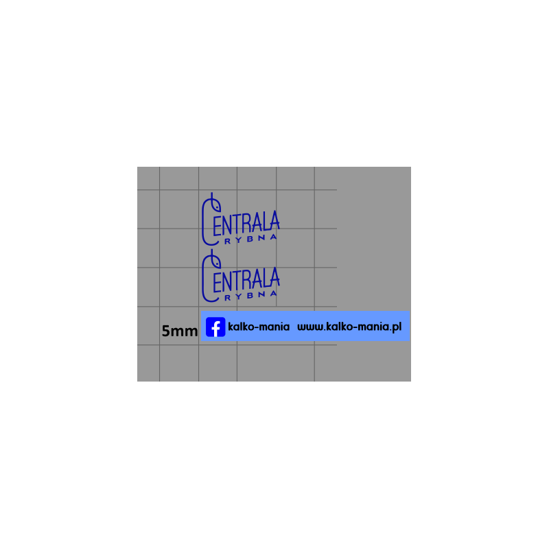 centrala rybna logo kalkomania 1:43