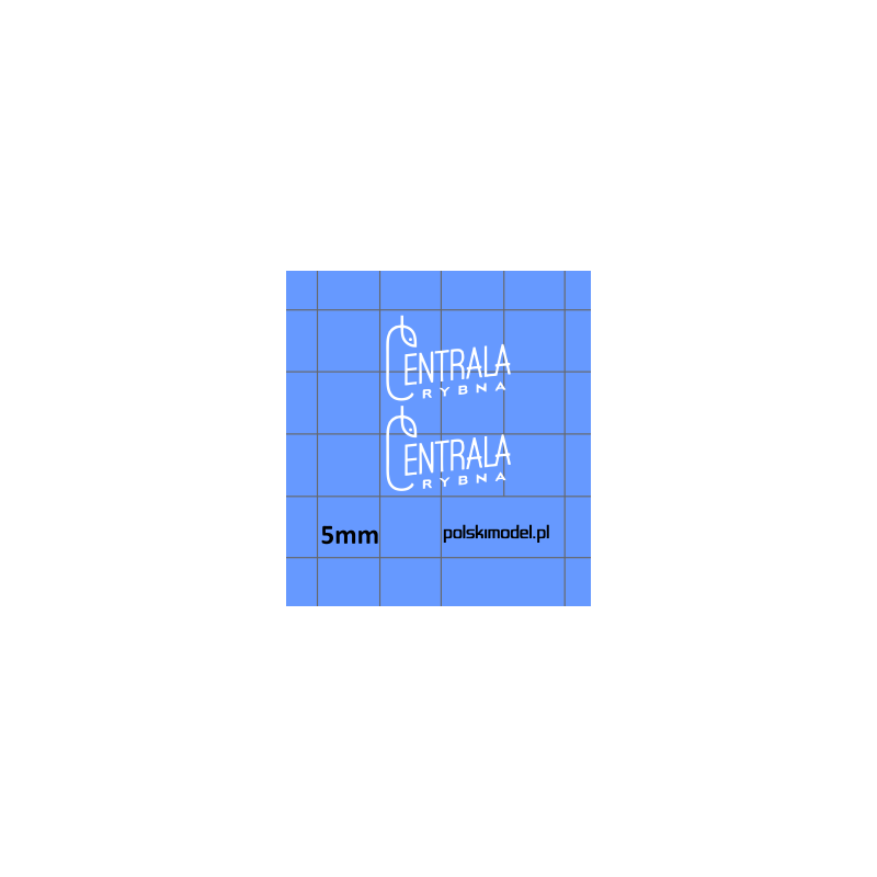 centrala rybna logo kalkomania 1:43