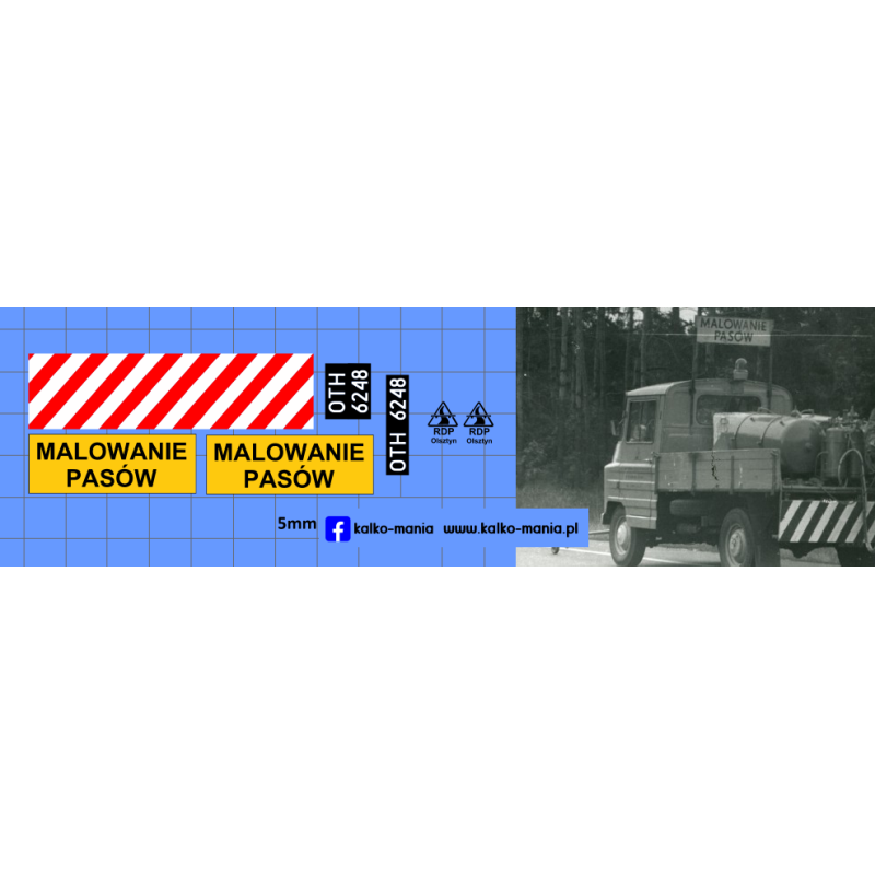 zuk sluzba drogowa malowanie pasow rdp olsztyn kalkomania 1:43