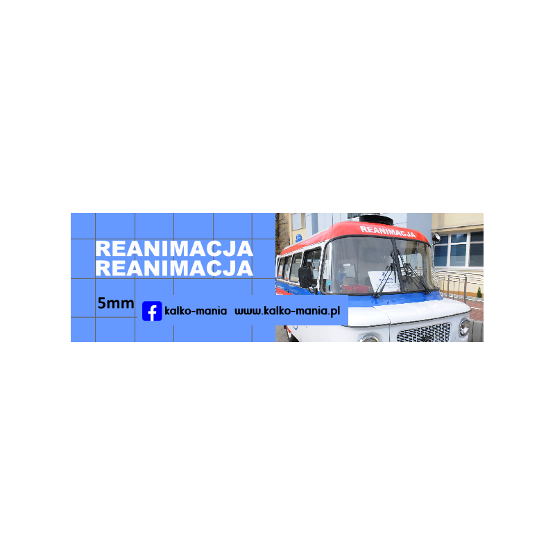 nysa karetka reanimacja kalkomania 1:43