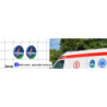 szpital mswia logo karetka kalkomania 1:43