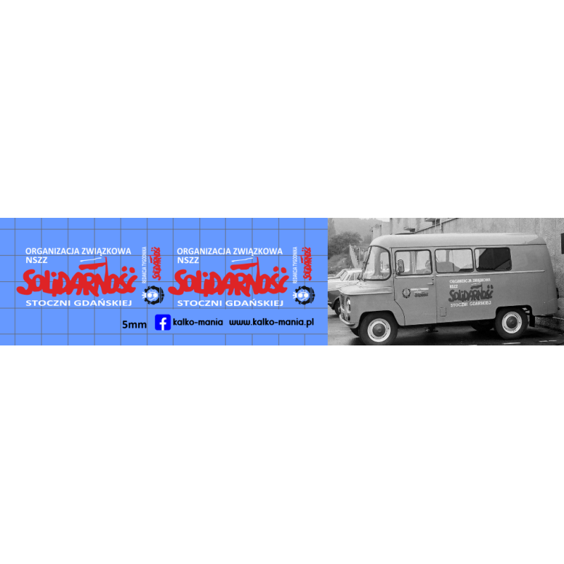 nysa solidarnosc kalkomania 1:43