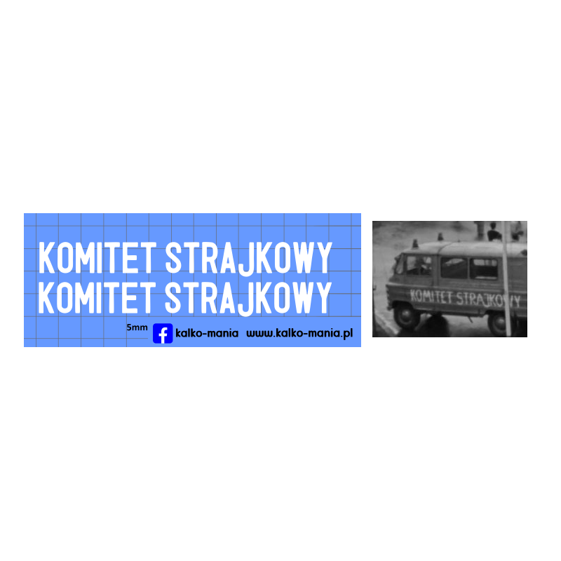 zuk a07 solidarnosc komitet strajkowy kalkomania 1:43