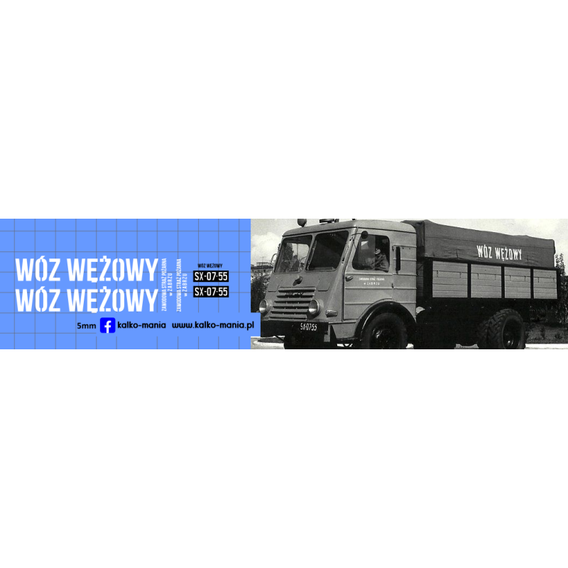 star straz woz wezowy zabrze kalkomania 1:43