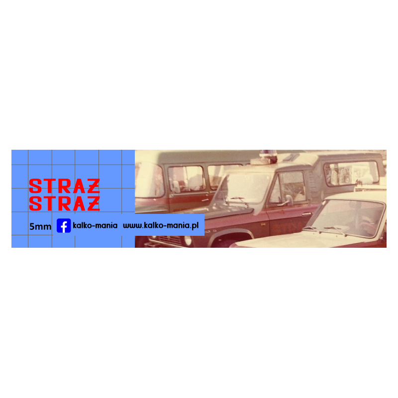 straz pożarna nysa aro kalkomania 1:43