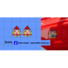 straz pożarna psp logo kalkomania 1:43