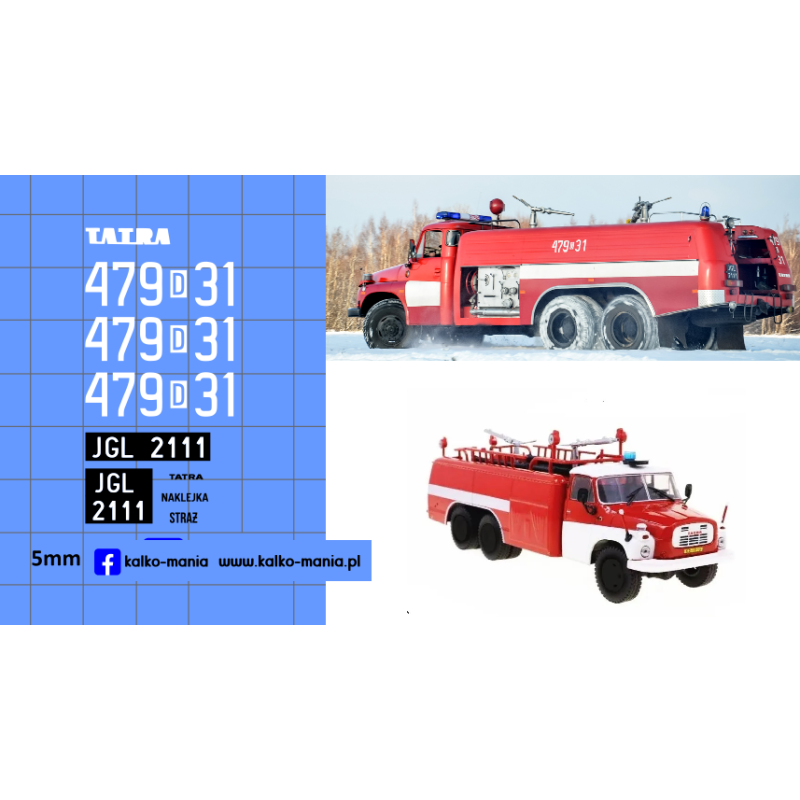tatra 148 cas 32 osp pobiedna kalkomania 1:43
