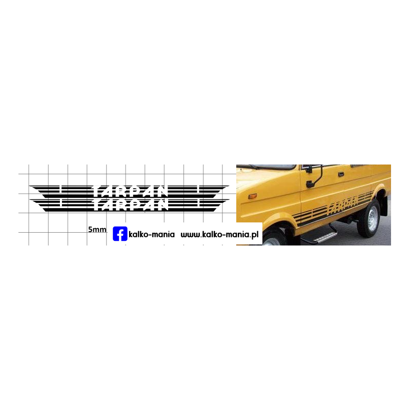 tarpan 233 237 logo kalkomania 1:43