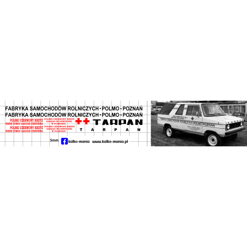 tarpan 233 pck polmo poznan kalkomania 1:43