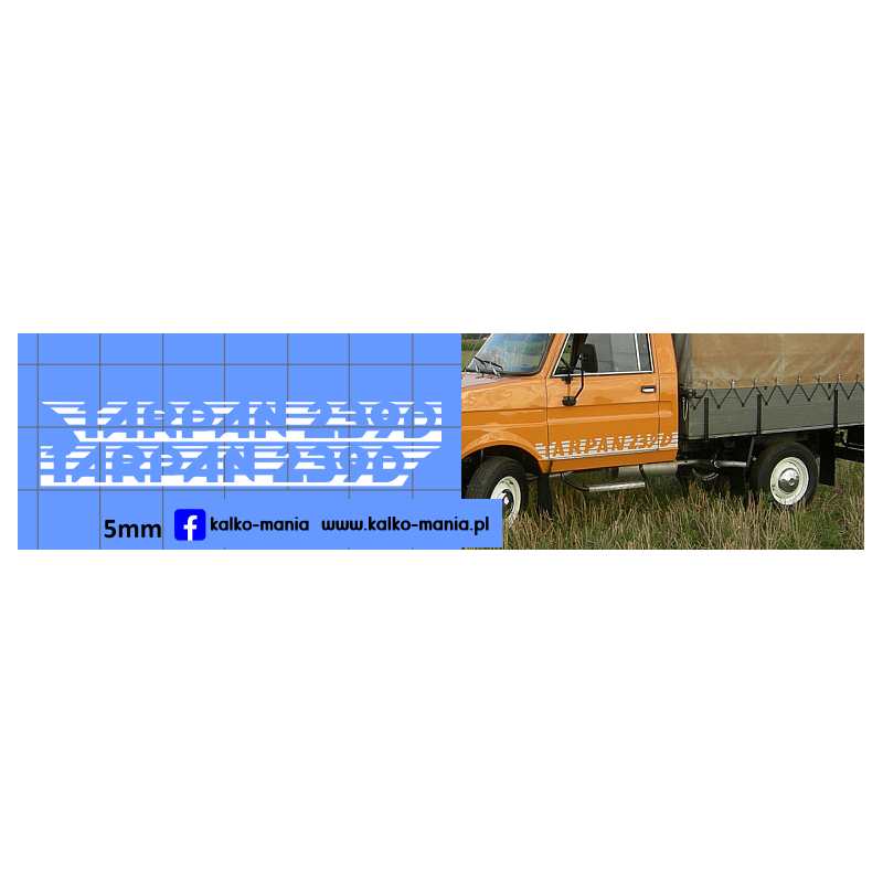 tarpan 239d logo kalkomania 1:43