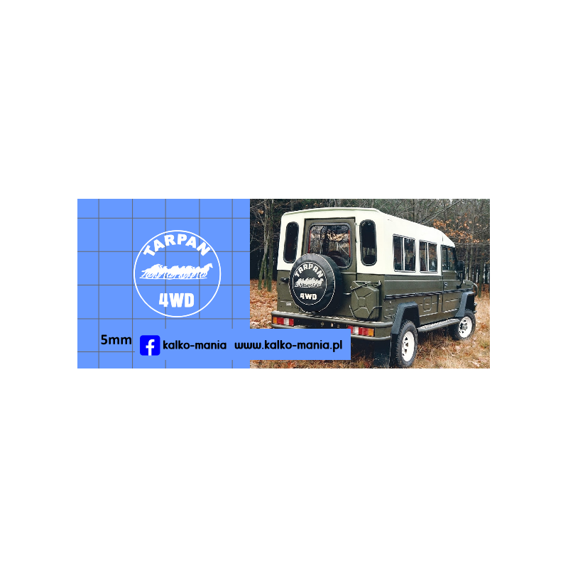 tarpan honker 4012 kolo zapasowe kalkomania 1:43