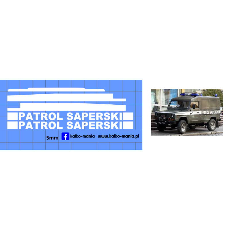 tarpan honker 4012 patrol saperski kalkomania 1:43