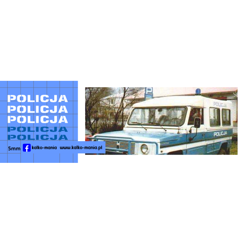 tarpan honker 4012 policja kalkomania 1:43