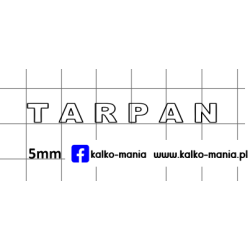 tarpan logo tyl kalkomania...