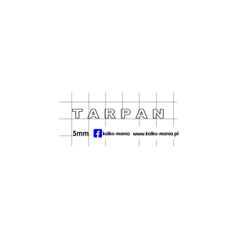 tarpan logo tyl kalkomania 1:43