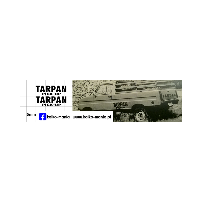 tarpan pick up kalkomania 1:43